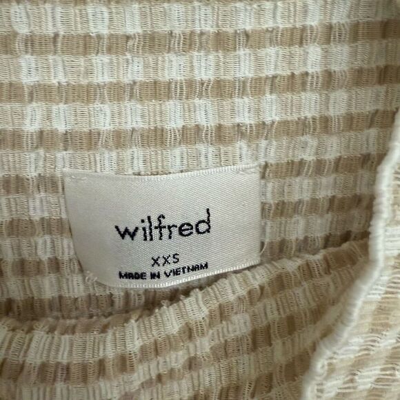 ARITZIA Wilfred Verona ran gingham sleeveless mock turtle neck tunic blouse size - Picture 5 of 5